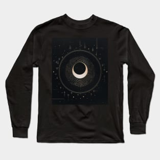 Galaxy Moon Long Sleeve T-Shirt